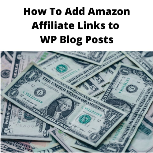 How To Add Amazon Affiliate Links to WP Blog Posts