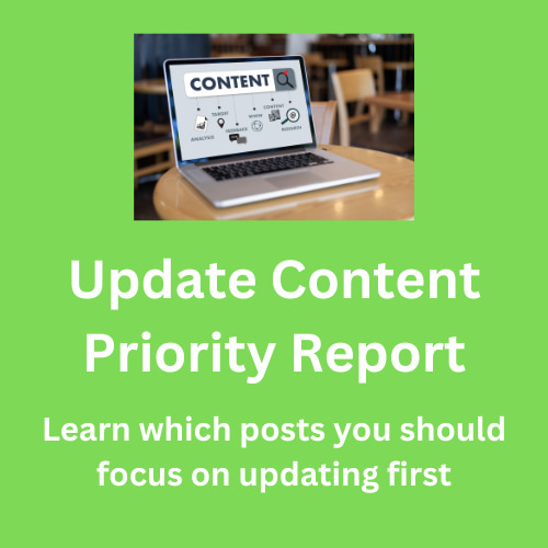 Update Content Priority Report