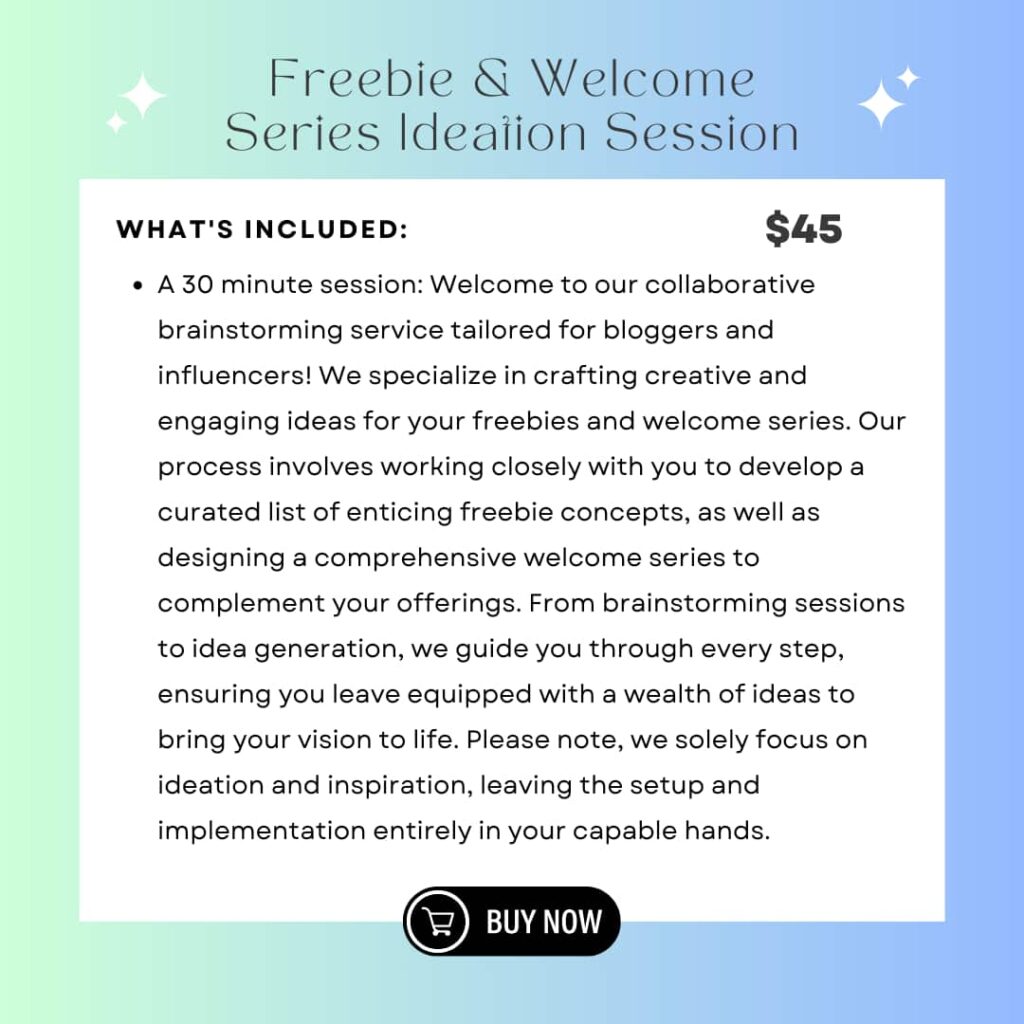 Freebie & Welcome Series
