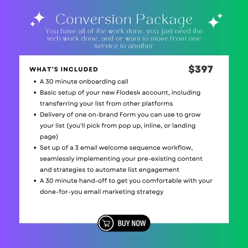 Conversion Package
